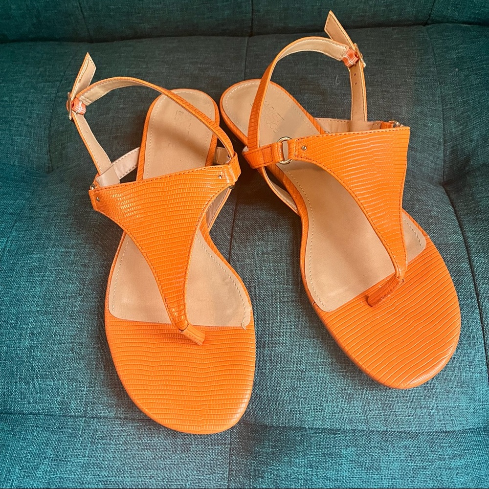 Market & Spruce t strap thong sandals adjustable 8